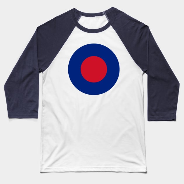 Low-Visibility Roundel (camo) Baseball T-Shirt by Lyvershop